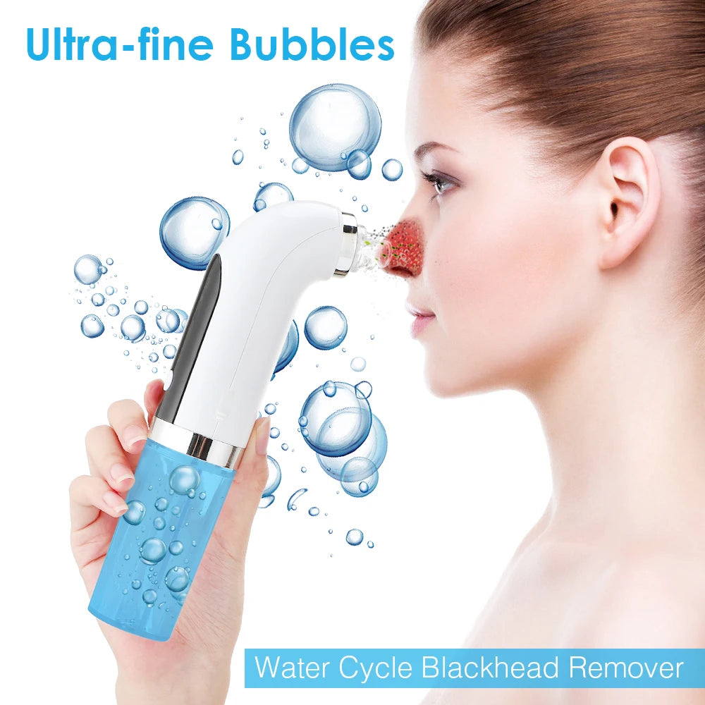Blackhead Removal Pore Vacuum Face Cleaner Electric Pimple Black Head Remover USB Rechargeable Water Cycle Facial Cleaning Tools