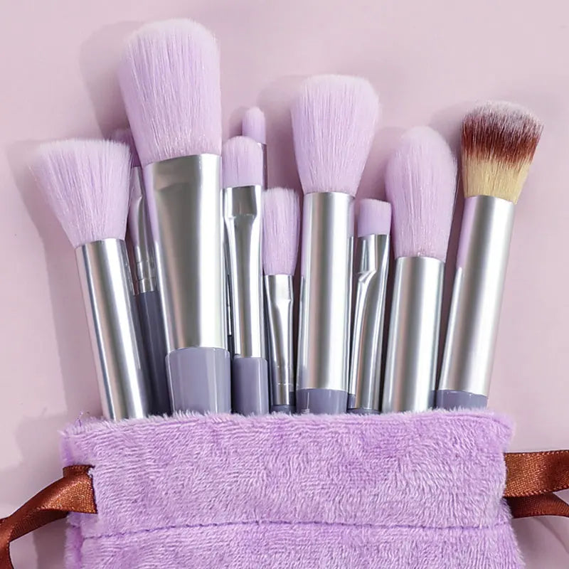 Professional 13PCS Makeup Brushes Set 2 Powder Puff Sponge for Cosmetics Foundation Blush Eyeshadow Blending Brush Beauty Tools
